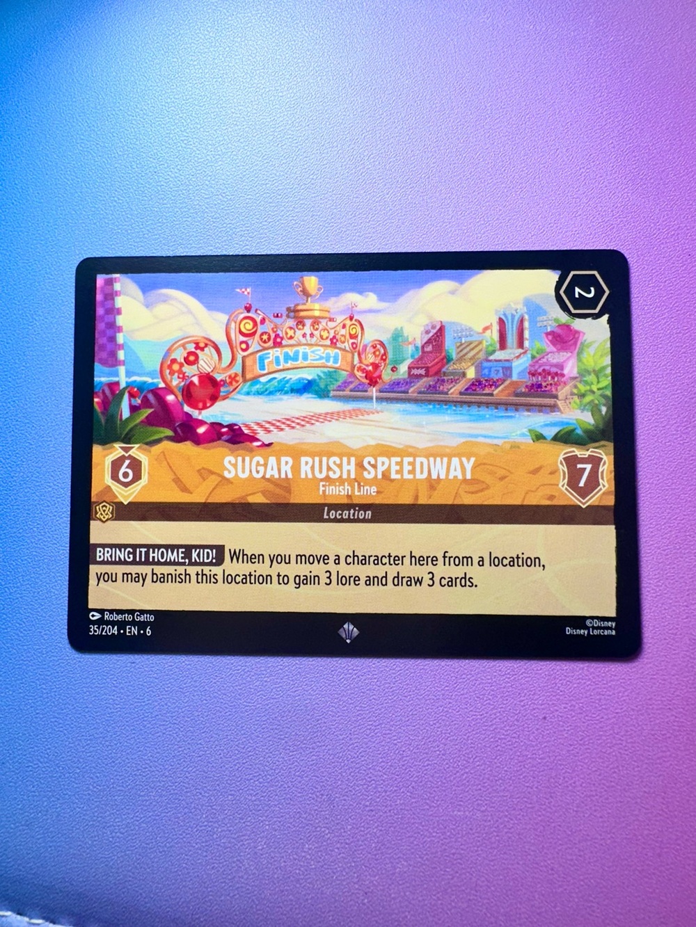 sugar rush speedway [wreck-it ralph] - 35/204 — lorcana: azurite sea